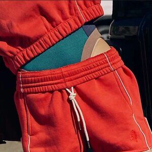 Free People FP Movement Seeing Double Shorts Red Pocket New S
